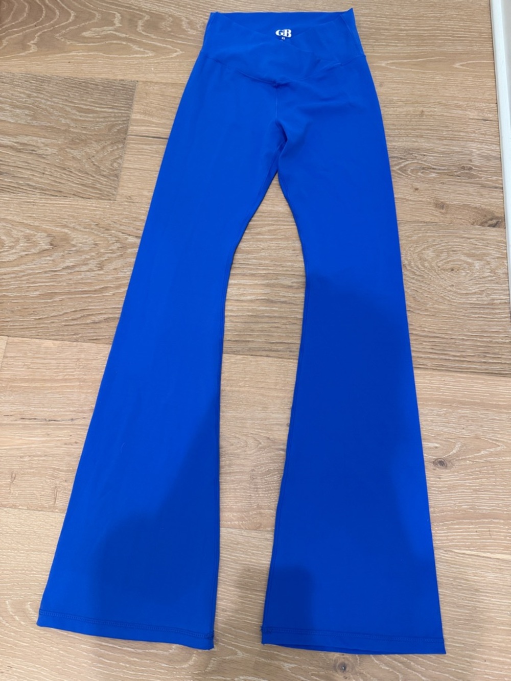 Royal Blue Flare Leggings with Gianni Bini Women’s size XS inseam 30”